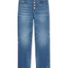 Women'S INC International Concepts | Inc Ripped Straight-Leg Jeans Quirk Wash