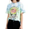 Women'S Junk Food | Grateful Dead Tie-Dye Graphic T-Shirt Blue Tie Dye