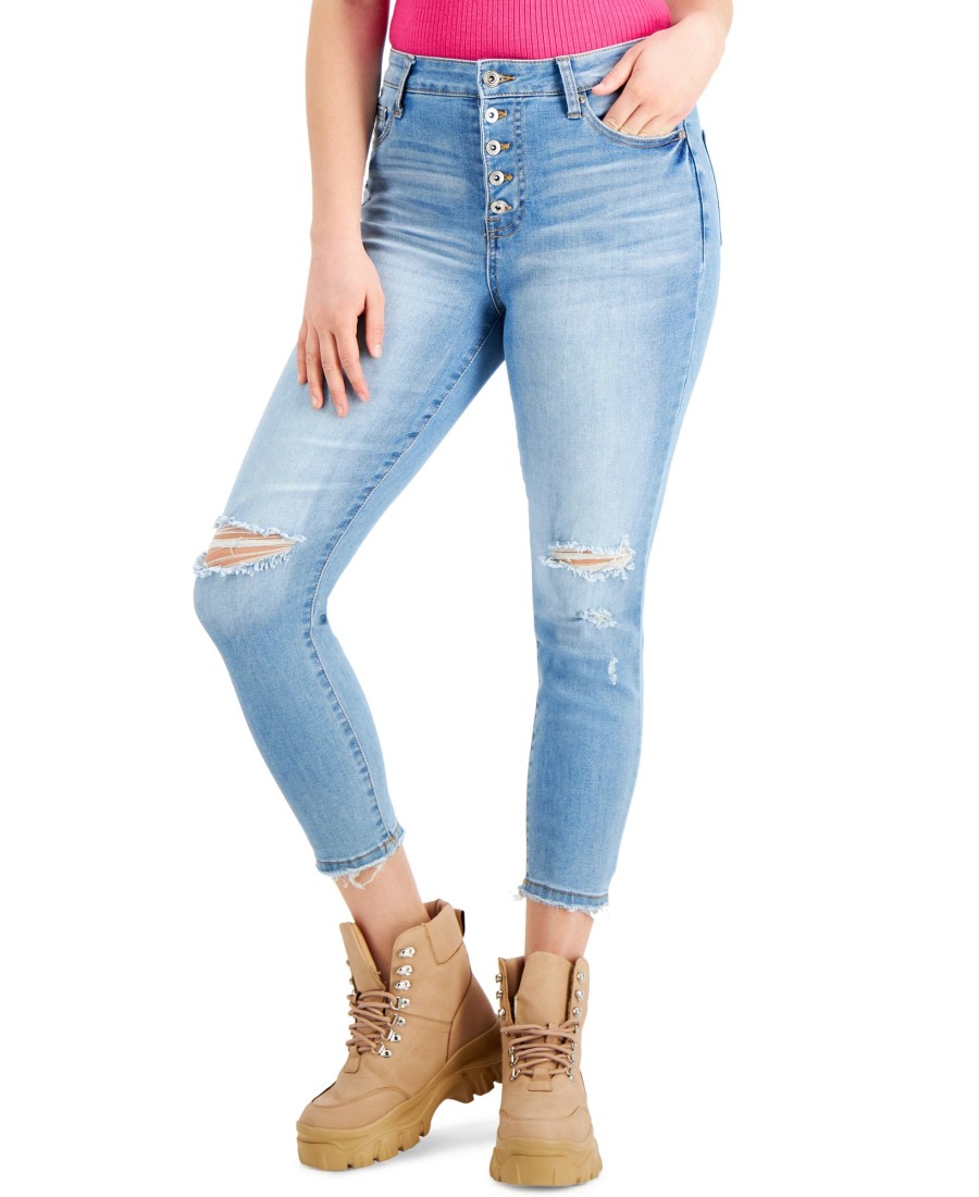 Juniors' Celebrity Pink | Juniors' High-Rise Cropped Skinny Jeans Ski Upgrade