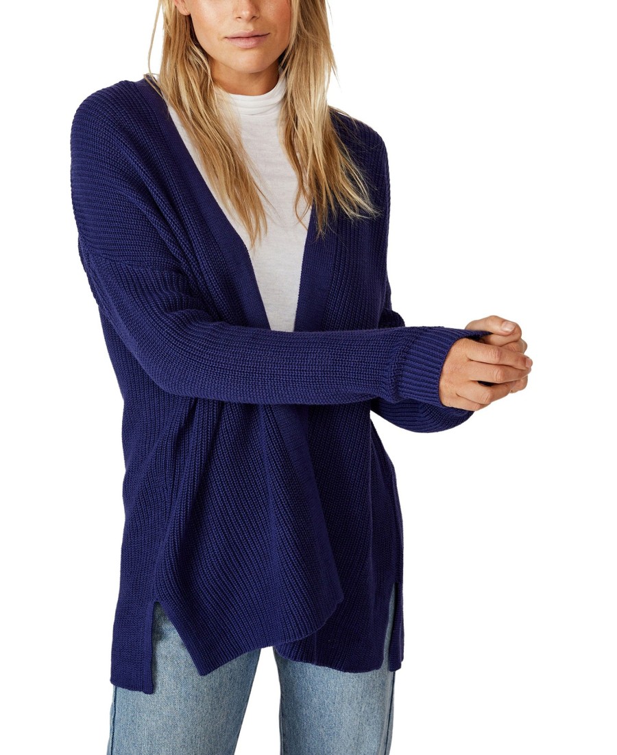 Women'S COTTON ON | Archy Cardigan Medieval Blue