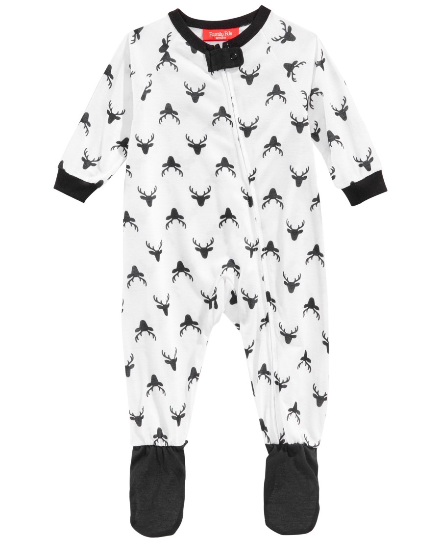 Babies & Infants Family Pajamas | Matching Infants Footed Pajamas Oh Deer