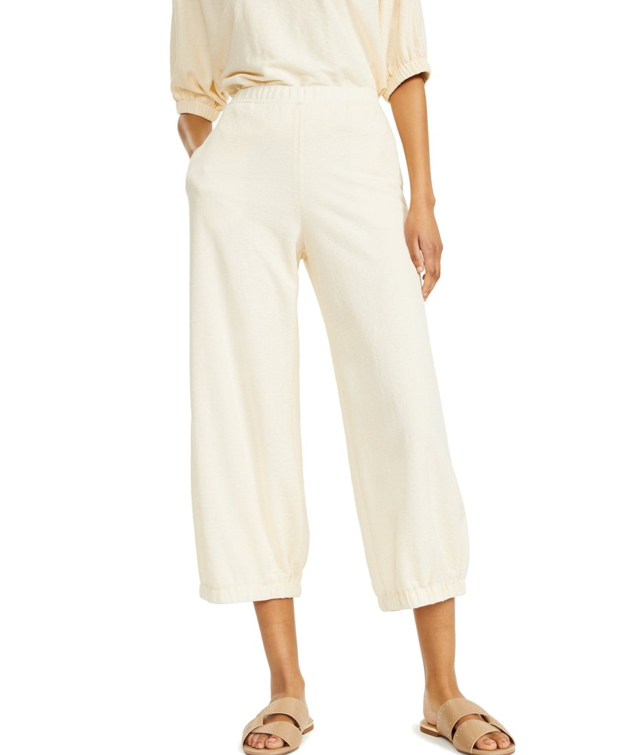 Women'S Alfani | Textured Cropped Jogger Pants