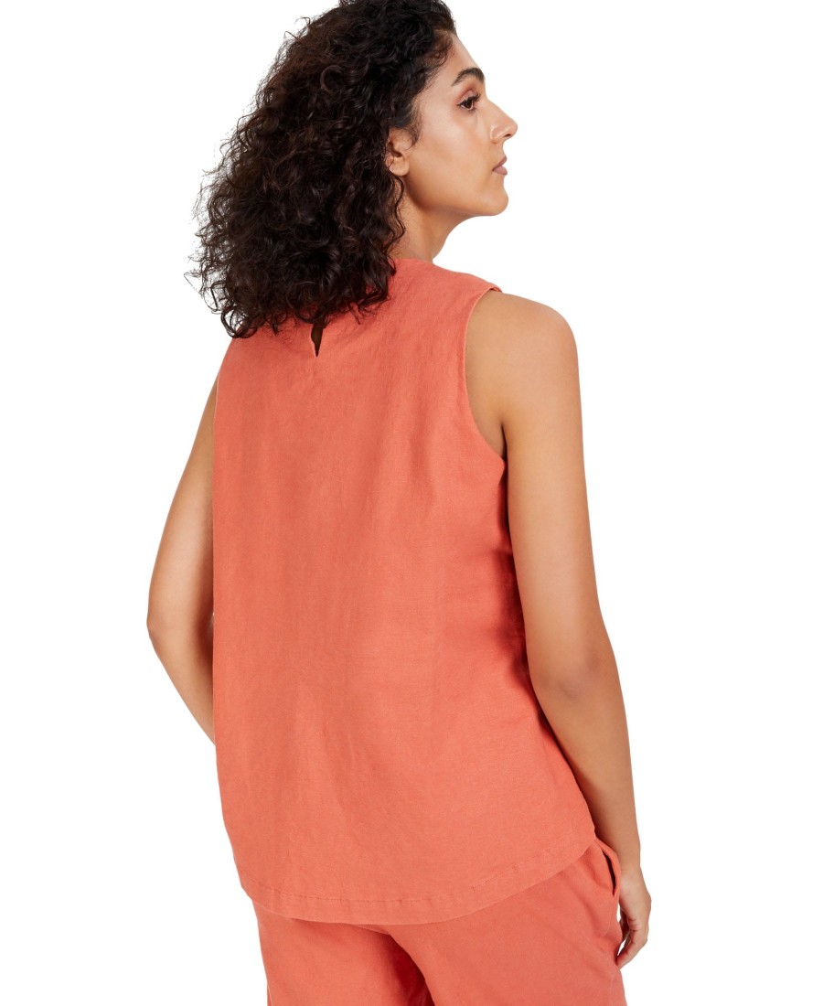 Women'S Alfani | Cinched-Waist Sleeveless Top