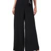 Women'S MSK | Belted Chiffon Palazzo Pants Black