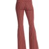 Women'S Ella Moss | Striped Flared Jeans Red Desert Stripe