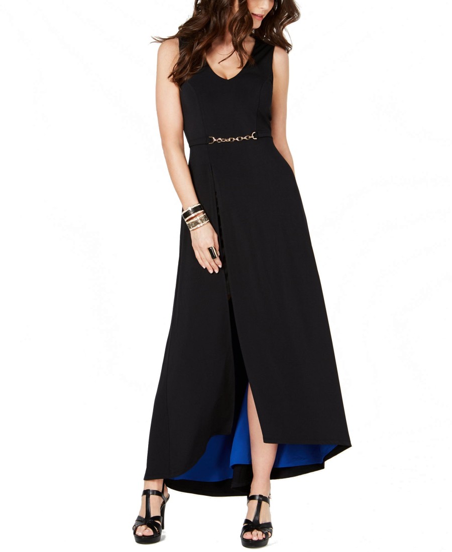 Women'S Thalia Sodi | Belted-Detail Maxi Dress Black