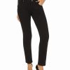 Women'S INC International Concepts | Straight-Leg Jeans With Tummy Control Deep Black