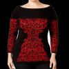 Women'S INC International Concepts | Plus Jacquard Tunic Real Red