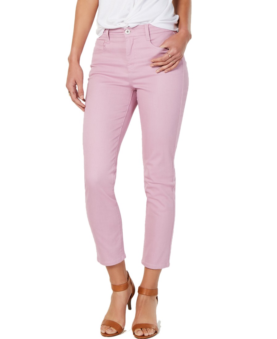 Women'S Style & Co | Petite Tummy-Control Slim-Leg Jeans French Orchid