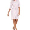 Women'S Tommy Hilfiger | Striped Shirtdress Cedar Stripe