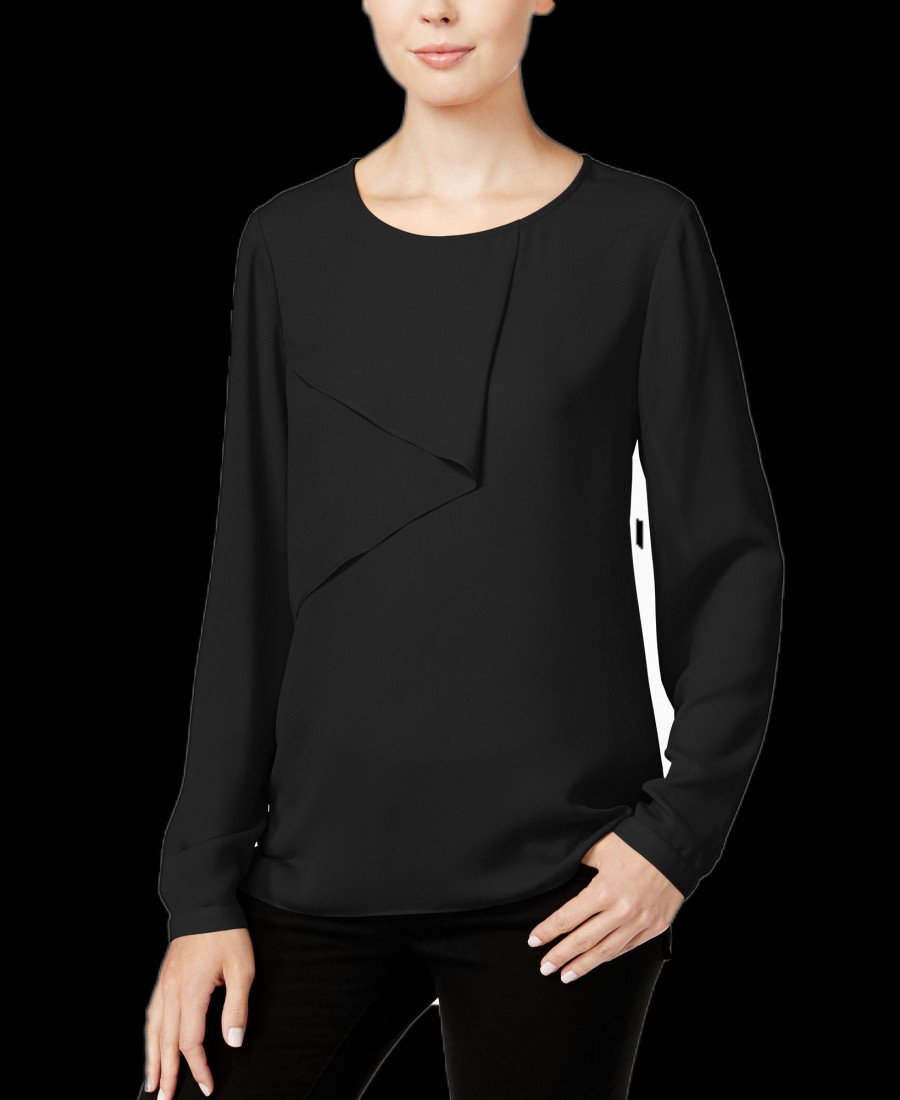 Women'S Bar III | Long-Sleeve Overlay Top Black