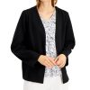 Women'S Alfani | Jersey-Knit Open Front Jacket Deep Black