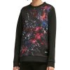 Women'S DKNY | Paint Splatter Graphic Sweatshirt Dark Grey