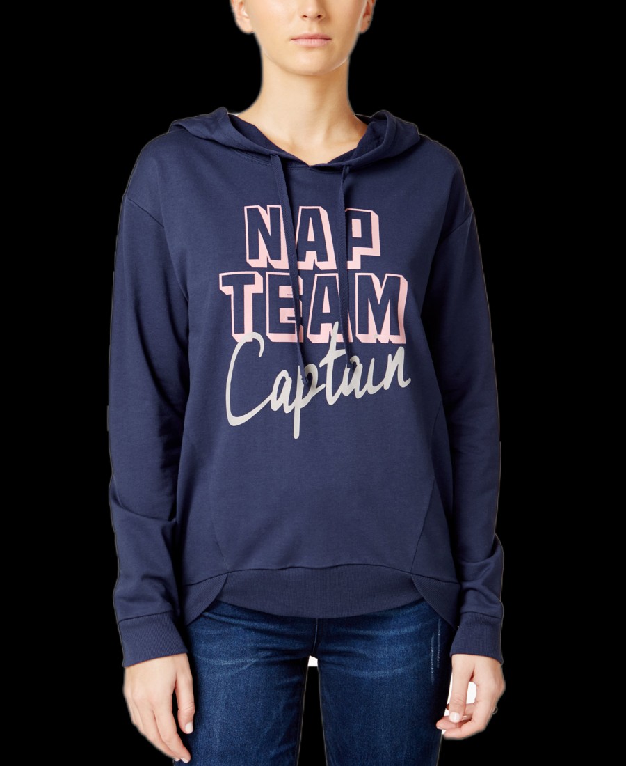 Juniors' Rebellious One | Juniors' Nap Team Captain Graphic Hoodie Navy