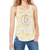 Juniors' Freeze | Juniors' Namaste In Bed Tie-Dye Tank Top Mustard