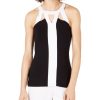 Women'S INC International Concepts | Petite Colorblocked Tank Top Deep Black