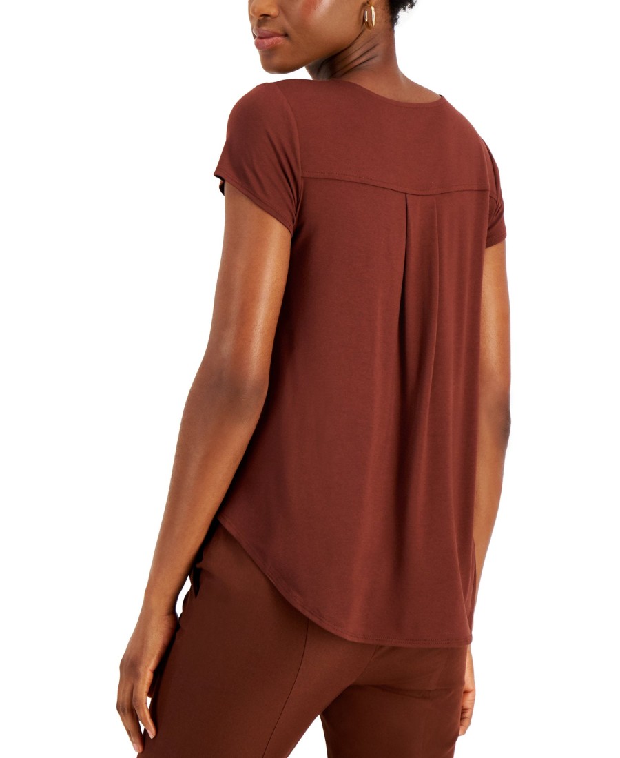 Women'S Alfani | V-Neck Knit T-Shirt