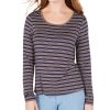 Juniors' Hippie Rose | Juniors' Striped Lace-Up Shoulder Top