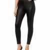 Women'S INC International Concepts | Shaping Pebble-Texture Faux-Leather Smoothing Leggings Silver Metallic