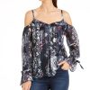 Women'S INC International Concepts | Petite Printed Cold-Shoulder Top Cordelia Patch