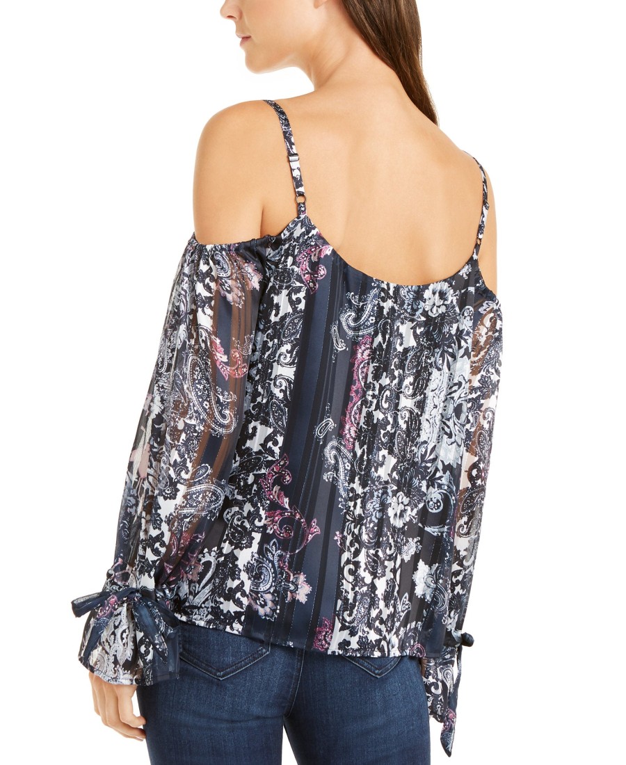 Women'S INC International Concepts | Petite Printed Cold-Shoulder Top Cordelia Patch