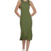 Women'S Calvin Klein Jeans | Calvin Klein Cotton Racerback Tank Dress Bonsai