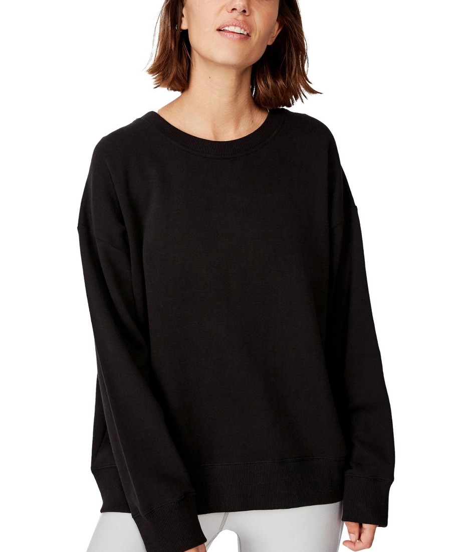 Women'S COTTON ON | Long Sleeve Fleece Crew Sweatshirt