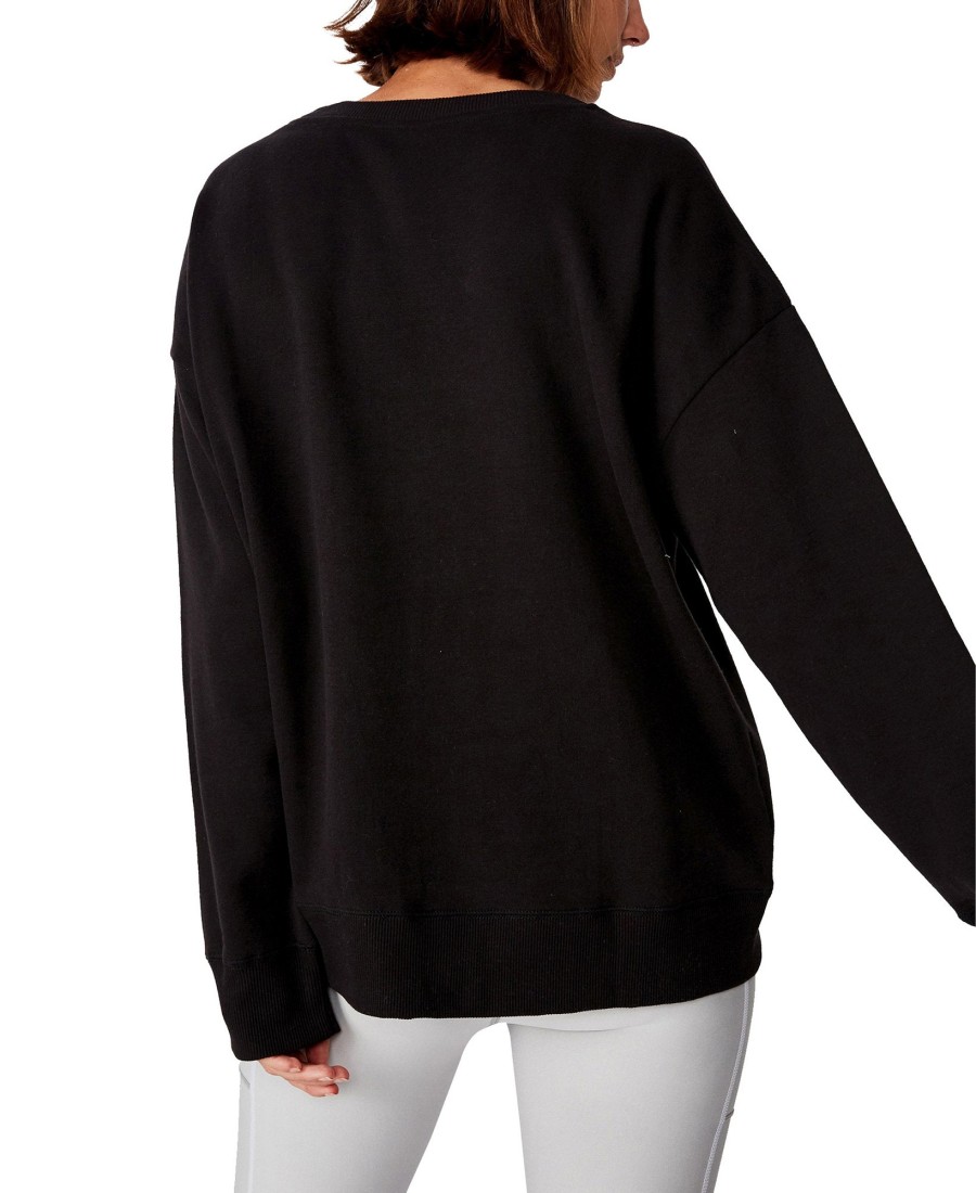 Women'S COTTON ON | Long Sleeve Fleece Crew Sweatshirt