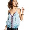 Women'S INC International Concepts | Luxe Flutter Camisole Azure Ikat