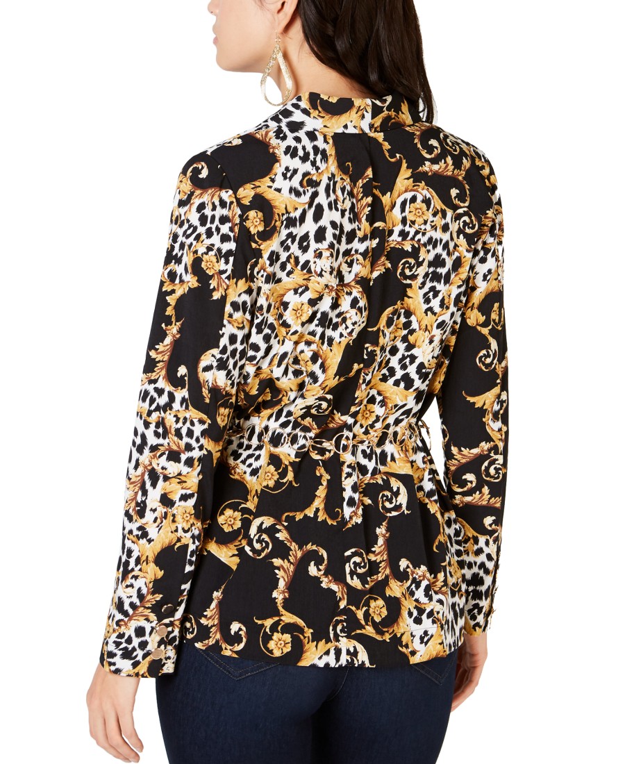 Women'S Thalia Sodi | Belted Blazer Animal Status