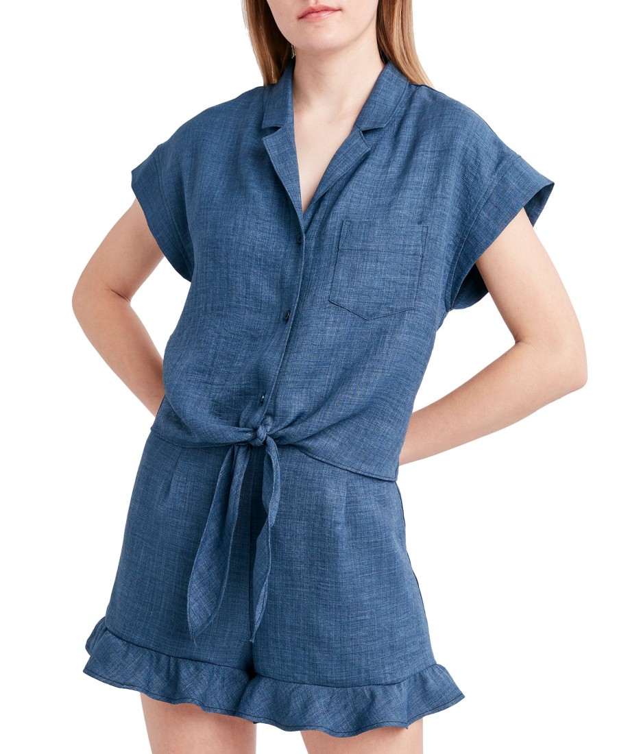 Women'S BCBGeneration | Tie-Hem Shirt Denim