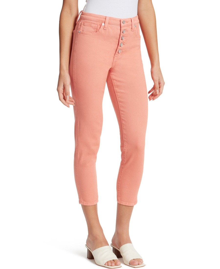 Women'S Ella Moss | Super High Cropped Skinny Jeans Fusion Coral