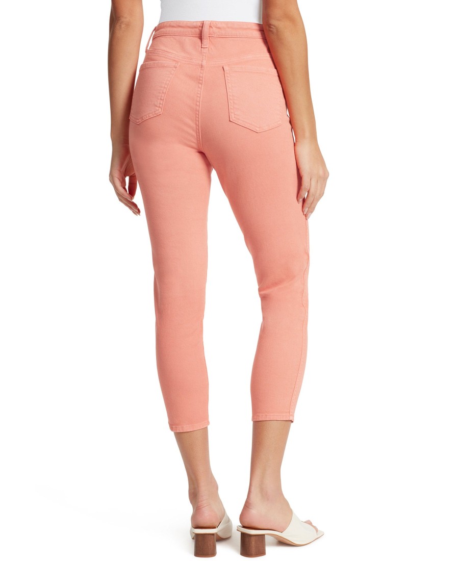 Women'S Ella Moss | Super High Cropped Skinny Jeans Fusion Coral