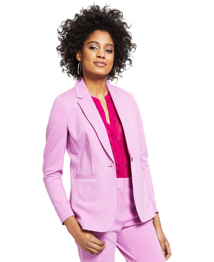 Women'S Bar III | One-Button Blazer Pink Orchid