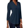 Women'S Charter Club | 3/4-Sleeve Top Intrepid Blue