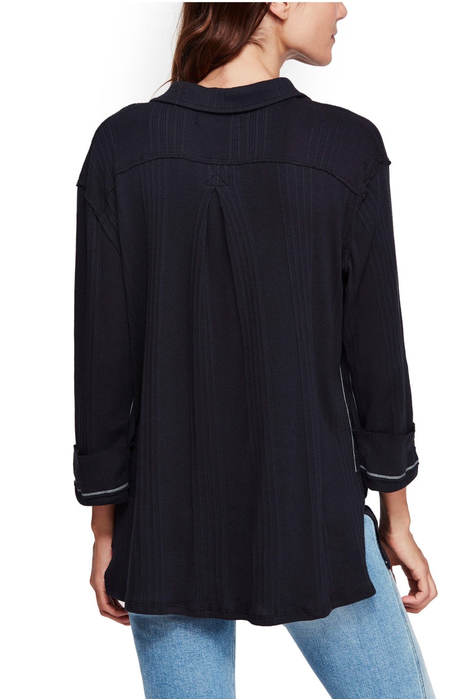 Women'S FREE PEOPLE | Annie Pullover Top Black