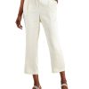 Juniors' Alfani | Flare-Leg Ankle Pants Antique White