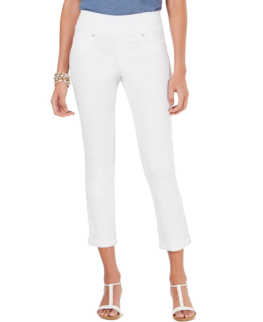 Women'S Style & Co | Pull On Boyfriend Jeans Bright White