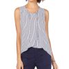 Women'S Style & Co | Striped Sleeveless Top Tidal Stripe