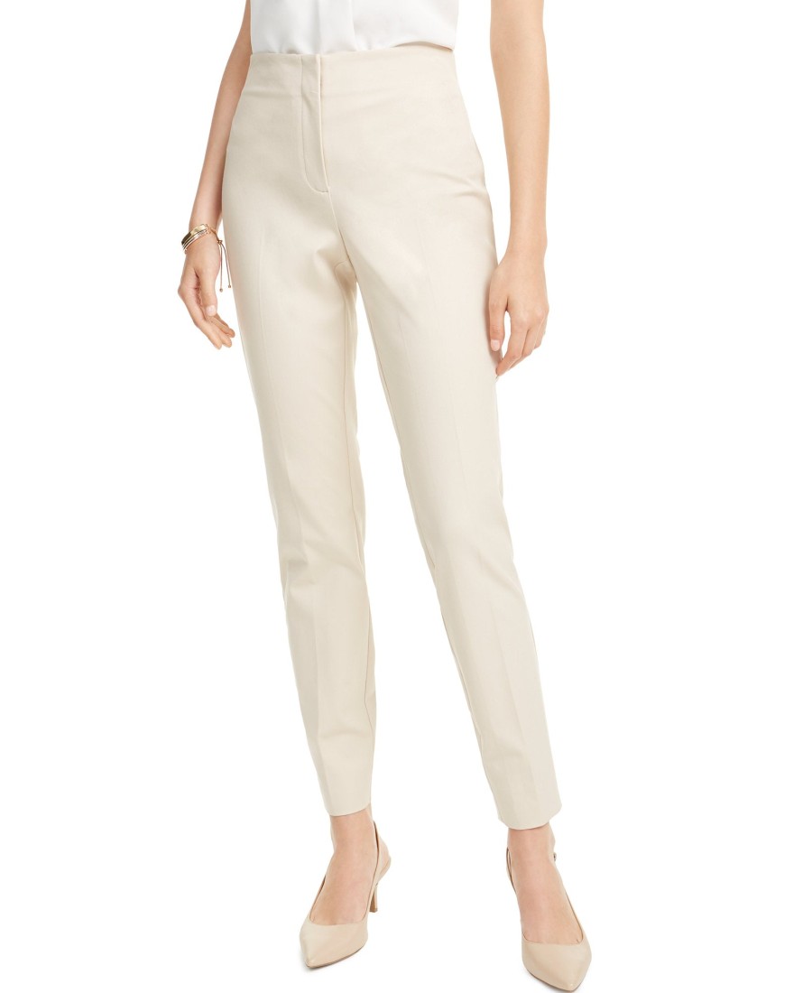 Women'S Alfani | High-Waist Skinny Pants Polished Beige