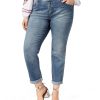 Women'S INC International Concepts | Plus Tummy Control Boyfriend Jeans Zenith Wash