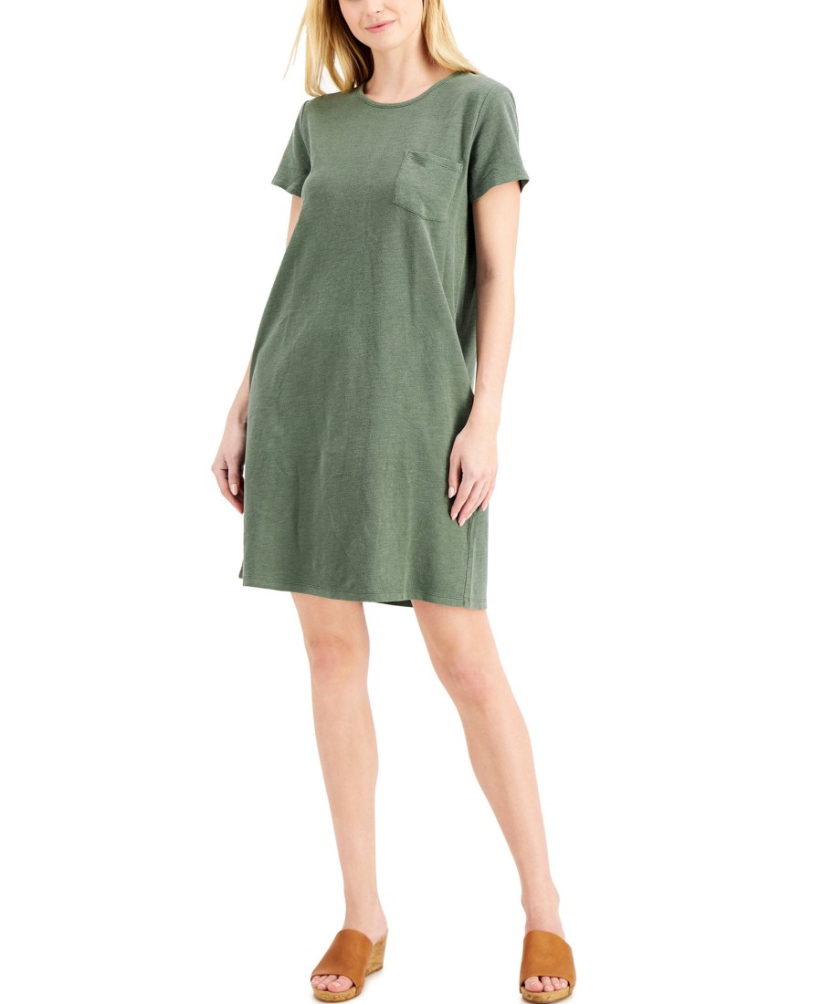 Women'S Style & Co | One-Pocket T-Shirt Dress