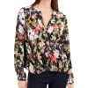 Women'S INC International Concepts | Twisted Floral-Print Blouse Regal Blossom