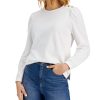 Women'S Charter Club | Top With Heart Buttons Cloud