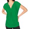 Women'S INC International Concepts | Inverted-Pleat V-Neck Top