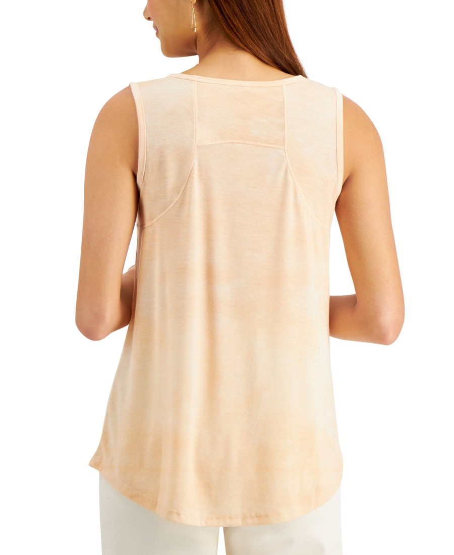 Women'S Style & Co | Palm Shadow Graphic-Print Tank Top Palm Orange