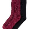 Women'S Hue | 2 Pack Cable Boot Socks Vineyard