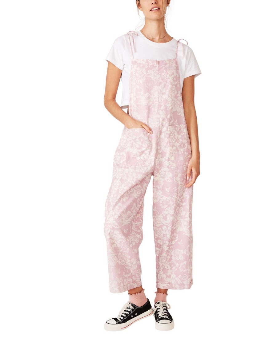 Women'S COTTON ON | Clelia Pinafore Jumpsuit Magnolia Orchid