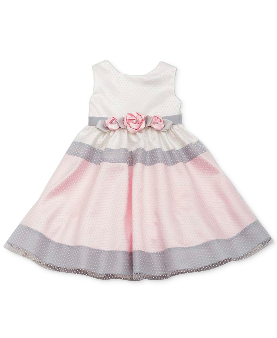 Kids & Toddlers Rare Editions | Little Girls' Colorblocked Dress Ivory