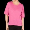 Women'S Calvin Klein Performance | Split-Back T-Shirt Peony